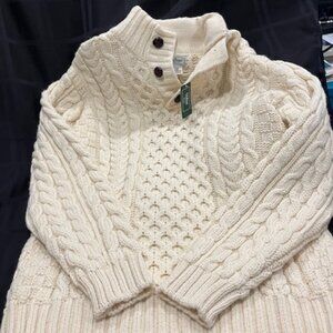 L.L. Bean Men's Signature Wool Fisherman Sweater